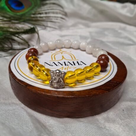Aries: Red Jasper + Citrine + Red Jasper + Sun Stone