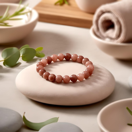Premium Quality AAA Grade Sunstone Bracelet | Power of Sun (Surya) Energy